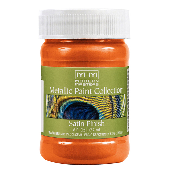 Modern Masters Metallic Paint, WaterBase, Burnt Orange, 6 oz ME702